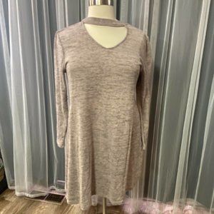 No comment plus 2X key hole  sweater dress